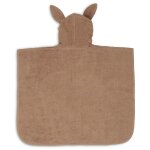 Poncho de bain lapin biscuit (1 - 4 ans)