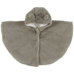 Poncho en groloudoux kaki (6 - 12 mois)