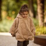 Poncho polaire miffy jacquard teddy biscuit