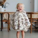 Poncho polaire teddy bardot