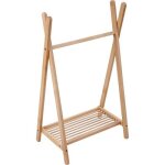 Portant  vtements landre vernis naturel