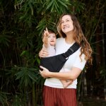 Porte b�b� enfant upsie sling onyx black