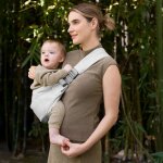 Porte b�b� enfant upsie sling pearl grey