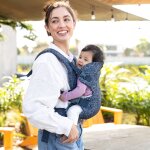Porte b�b� flip 4 en 1 navy floral
