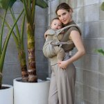 Porte b�b� omni classic mesh soft olive