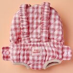 Porte b�b� pour poup�e vichy rose