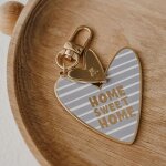 Porte - cl�s c?ur �maill� home sweet home