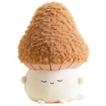 Porte - cl� peluche champignon morille (15 cm)