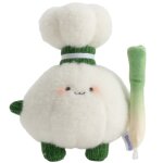 Porte - cl� peluche veggies ail (15 cm)