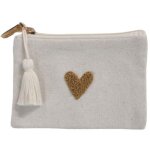 Porte - monnaie love beige