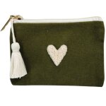 Porte - monnaie love vert