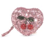 Porte - monnaie � paillettes mellow rose