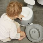 Pot pour b�b� baleine gris fonc�