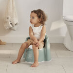 Pot b�b� fauteuil vert profond et blanc