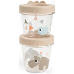 Lot de 2 pots de conservation celebration sable