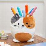 Pot � crayons fluffy kitty calico