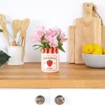 Pot de fleurs strawberry jam rouge