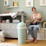 Poubelle � couches baleine aquamarine