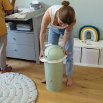 Poubelle � couches baleine pistache