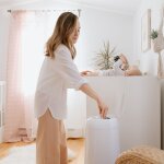 Poubelle � couches dress up blanc laqu�