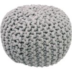 Pouf enfant tricot lili gris (30 x 20 cm)