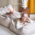 Pouf ottoman square marshmallow velours c�tel�