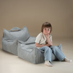 Pouf ottoman square peppermint velours c�tel�