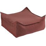 Pouf ottoman square pomegranate outdoor
