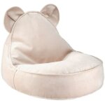 Pouf ours dusty beige
