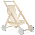Poussette en bois pour poupe nature