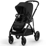 Poussette citadine gazelle s moon black (châssis noir) Poussette citadine gazelle s moon black (châssis noir)