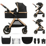Poussette esme 2 en 1 pure black