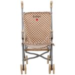 Poussette pour poupe gaze damier (personnalisable)