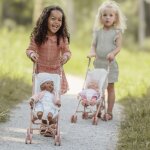 Poussette pour poup�e en m�tal white meadows