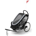 Poussette remorque � v�lo zeno bike all black