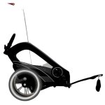 Poussette remorque � v�lo zeno bike all black