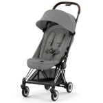 Poussette ultra - compacte coya chssis chrome mirage grey