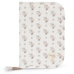 Prot�ge carnet de sant� botton fleurs