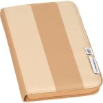 Protge carnet de sant beige camel