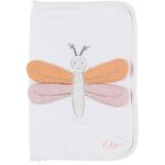 Protge carnet de sant en jersey libellule popsie