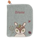 Prot�ge carnet de sant� tchikis 3 mme faon (personnalisable)