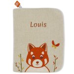 Prot�ge carnet de sant� tchikis 3 panda roux (personnalisable)