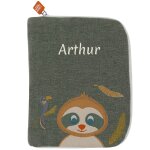 Prot�ge carnet de sant� tchikis 3 paresseux (personnalisable)