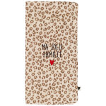 Prot�ge livret de famille gaze l�opard (personnalisable)