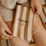 Prot�ge passeport rayures larges (personnalisable)