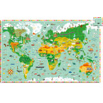 Puzzle d'observation avec livret tour du monde (200 pi�ces)