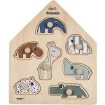 Puzzle � encastrer en bois deer friends (7 pi�ces)