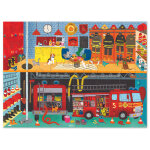 Puzzle maison la station des pompiers (24 pi�ces)