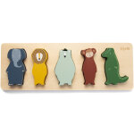 Puzzle � encastrement en bois animaux