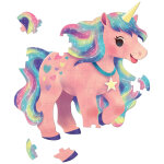 Puzzle jumbo licornes (48 pi�ces)